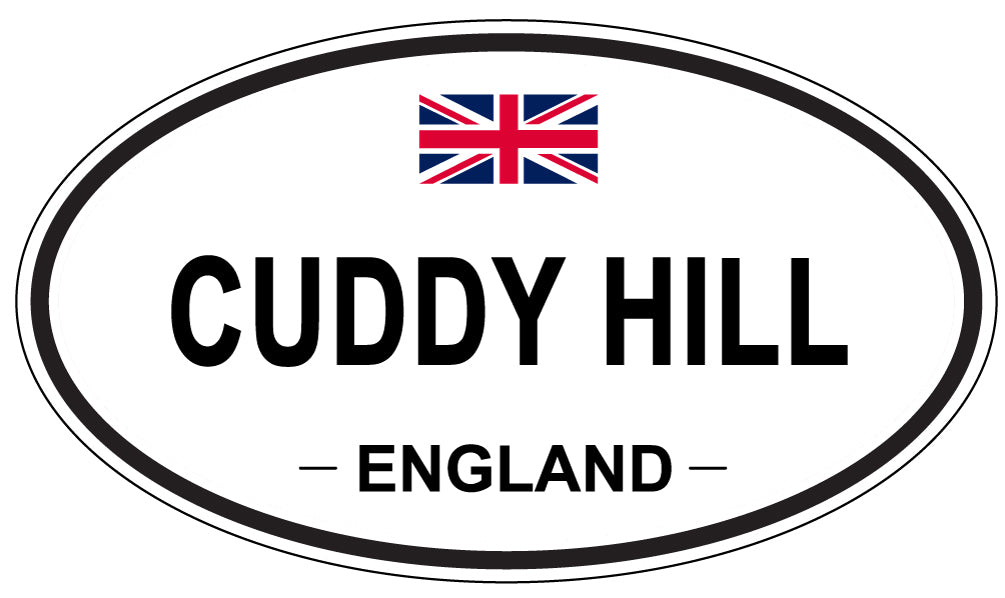 CUDDY HILL, England - Oval Magnet