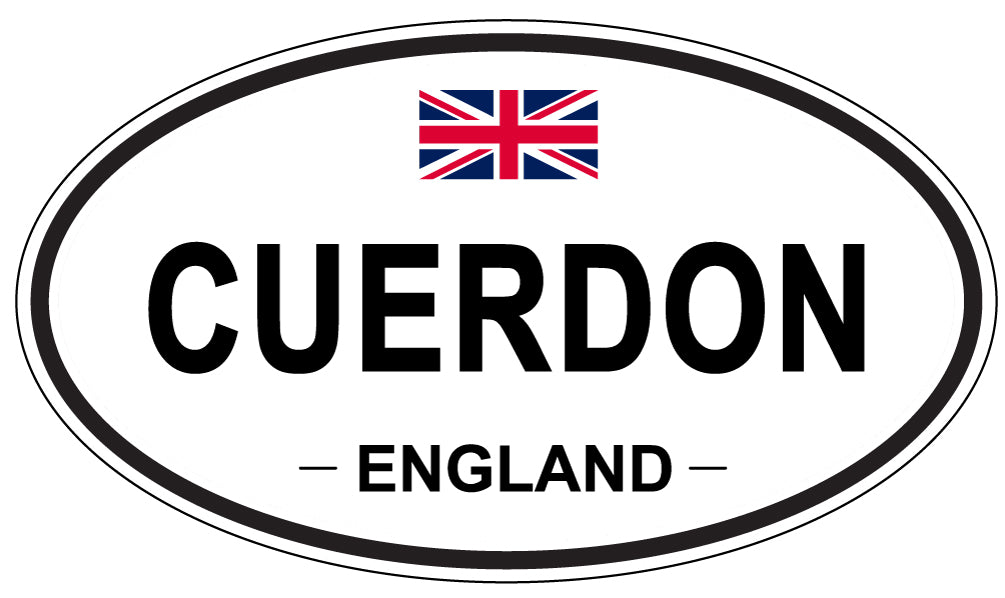 CUERDON, England - Oval Magnet