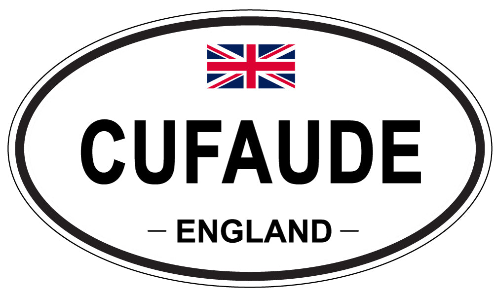 CUFAUDE, ENGLAND - Oval Sticker