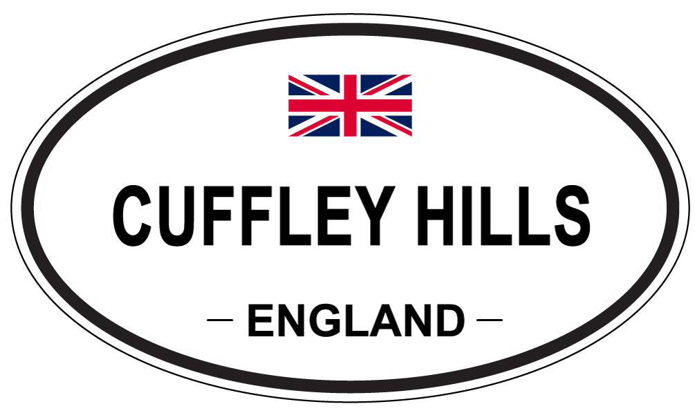 CUFFLEY HILLS, England - Oval Magnet