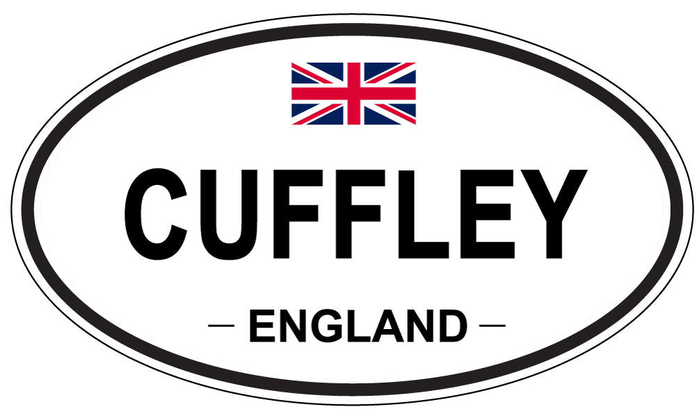 CUFFLEY, ENGLAND - Oval Sticker