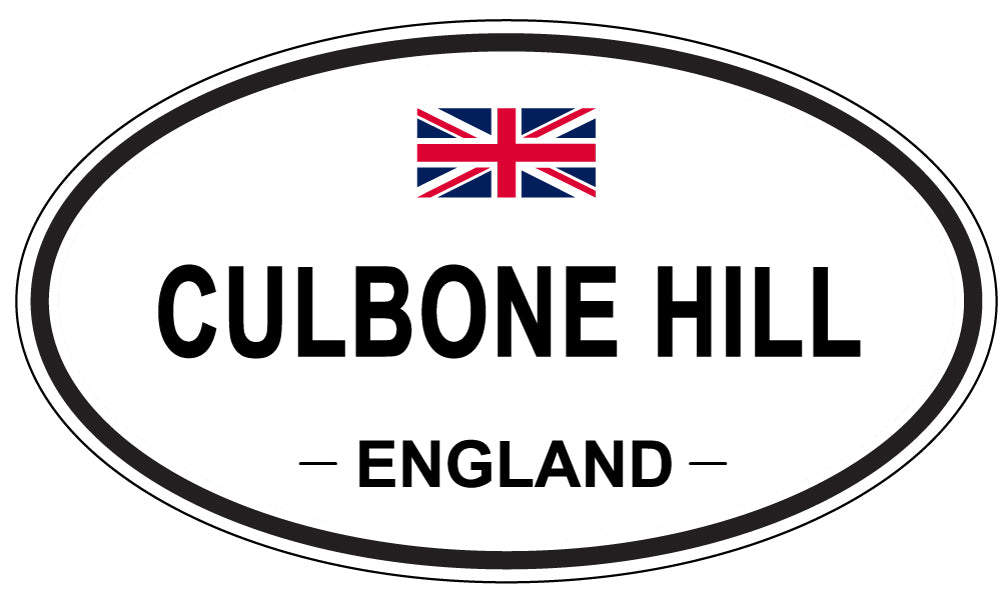 CULBONE HILL, ENGLAND - Oval Sticker
