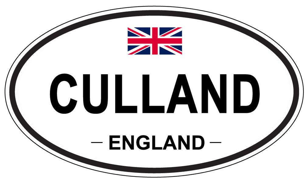 CULLAND, ENGLAND - Oval Sticker