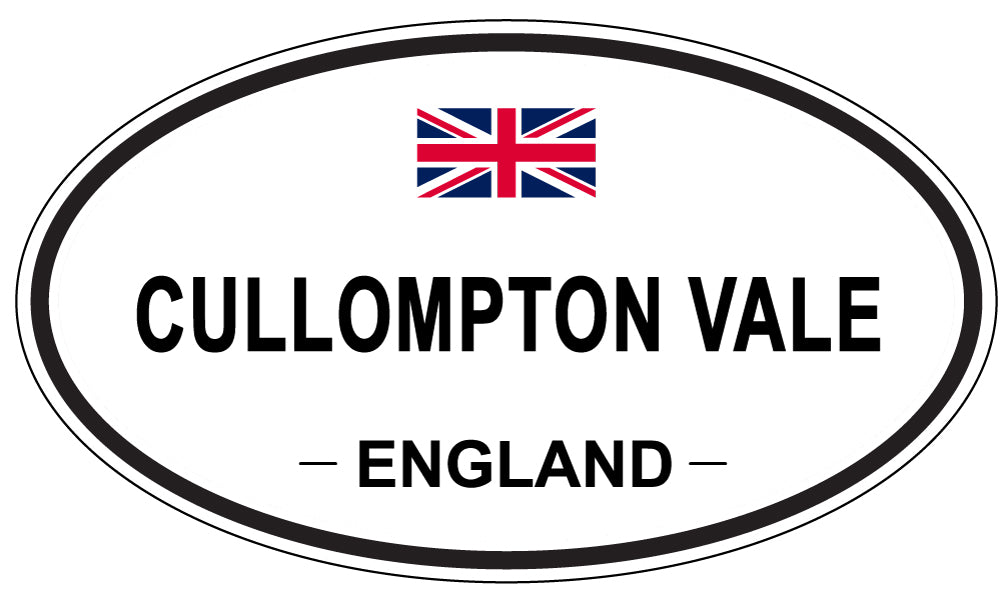 CULLOMPTON VALE, ENGLAND - Oval Sticker