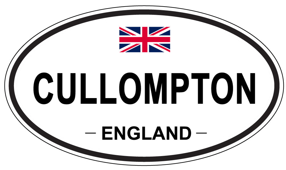CULLOMPTON, ENGLAND - Oval Sticker