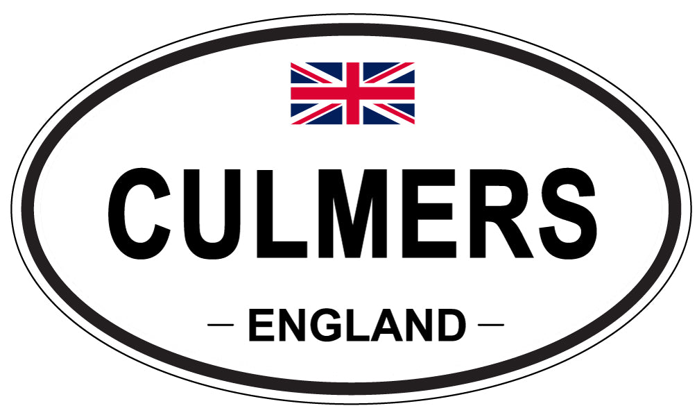 CULMERS, ENGLAND - Oval Sticker