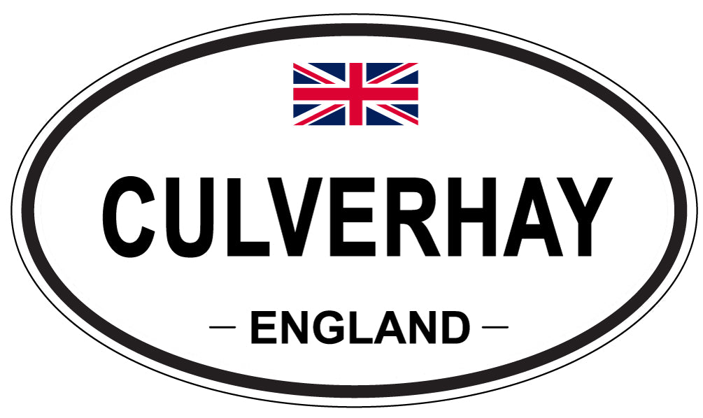 CULVERHAY, ENGLAND - Oval Sticker