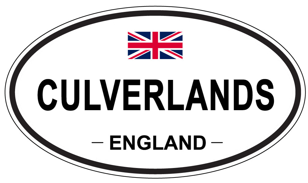 CULVERLANDS, ENGLAND - Oval Sticker