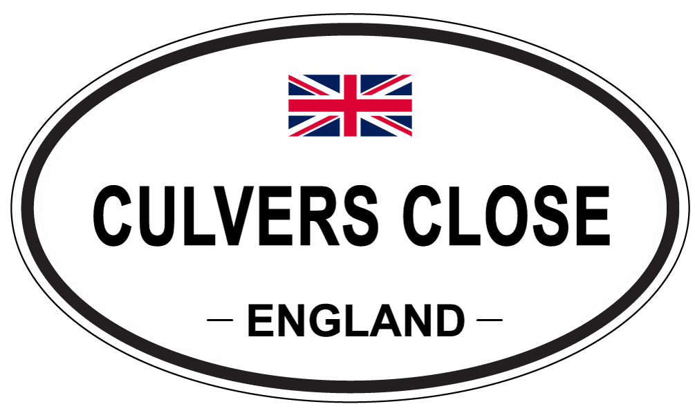 CULVERS CLOSE, England - Oval Magnet