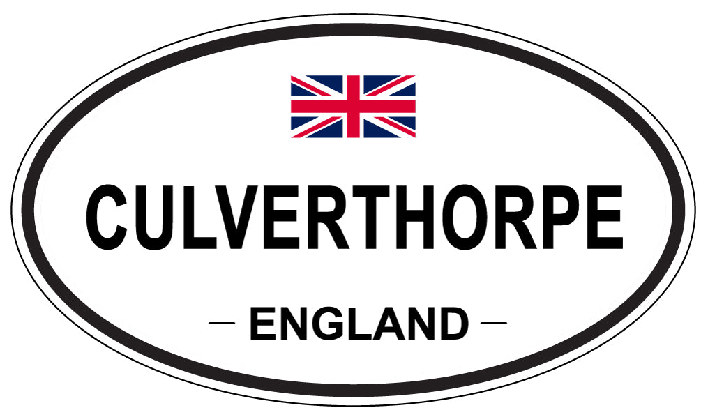 CULVERTHORPE, ENGLAND - Oval Sticker