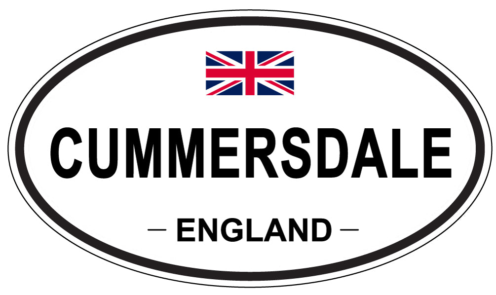 CUMMERSDALE, ENGLAND - Oval Sticker