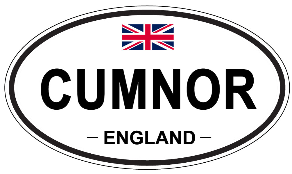 CUMNOR, ENGLAND - Oval Sticker