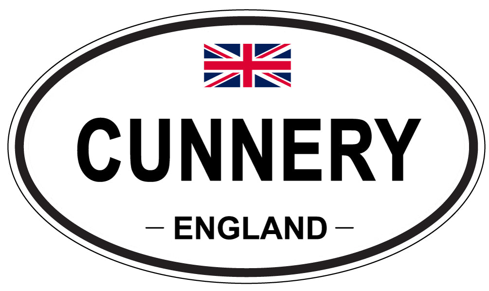 CUNNERY, England - Oval Magnet
