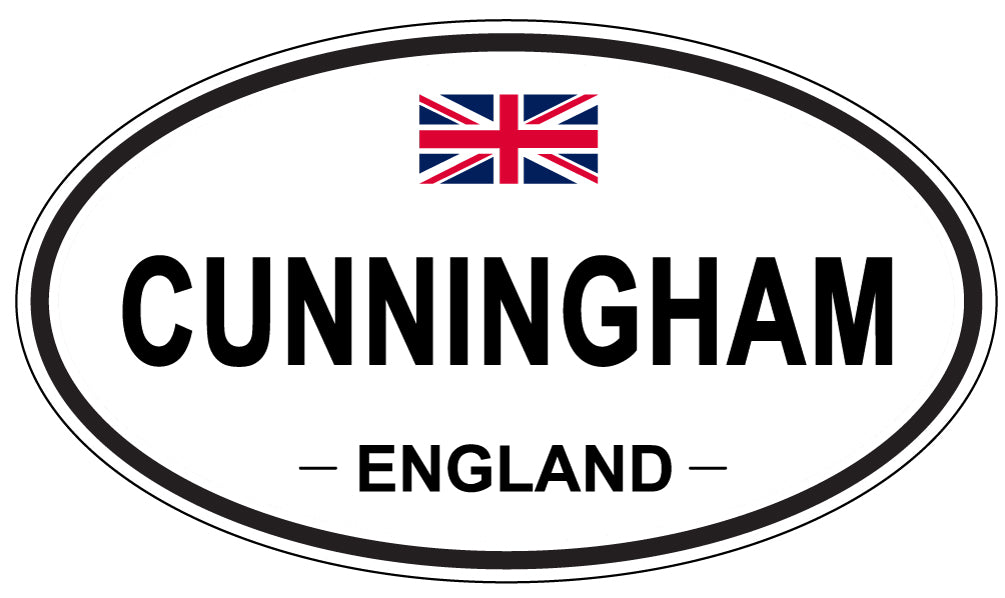 CUNNINGHAM, England - Oval Magnet