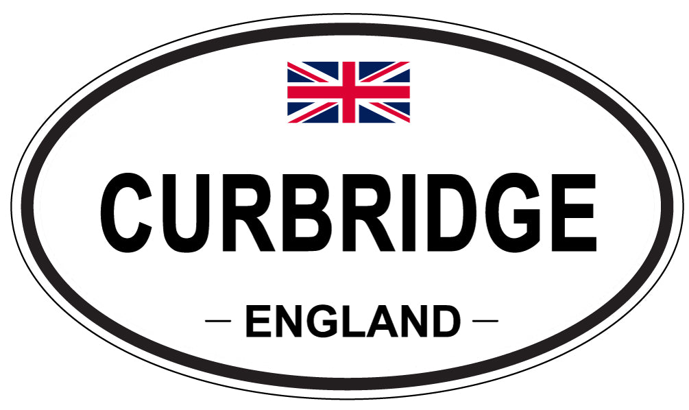 CURBRIDGE, ENGLAND - Oval Sticker