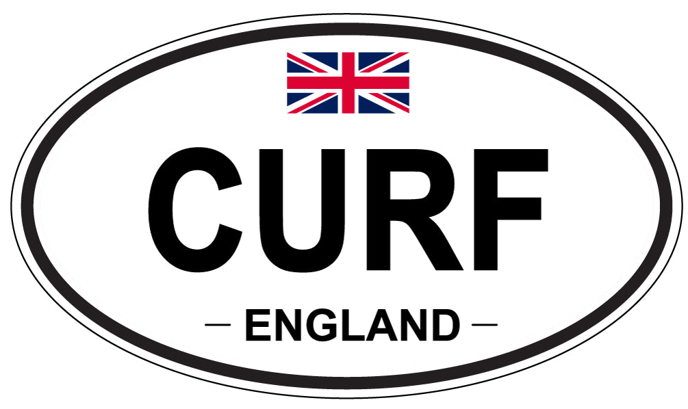 CURF, England - Oval Magnet
