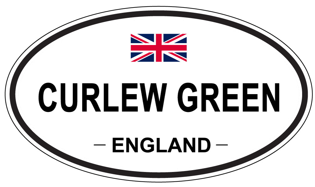 CURLEW GREEN, ENGLAND - Oval Sticker