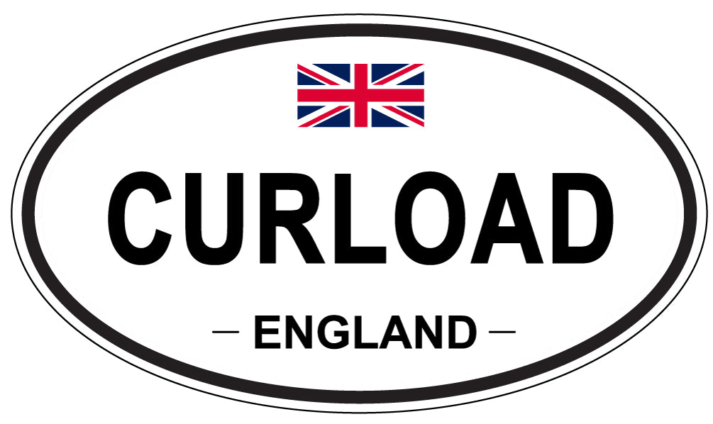 CURLOAD, ENGLAND - Oval Sticker