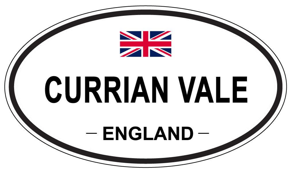 CURRIAN VALE, ENGLAND - Oval Sticker