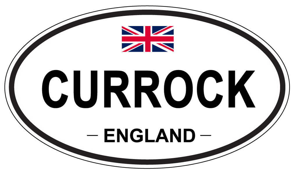 CURROCK, ENGLAND - Oval Sticker