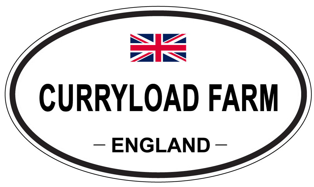 CURRYLOAD FARM, ENGLAND - Oval Sticker