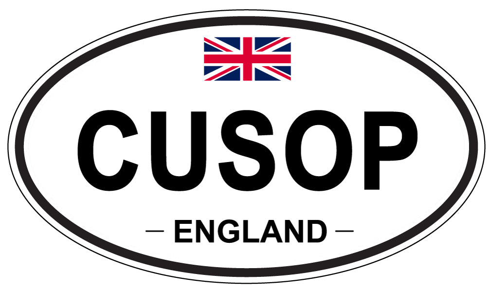 CUSOP, England - Oval Magnet