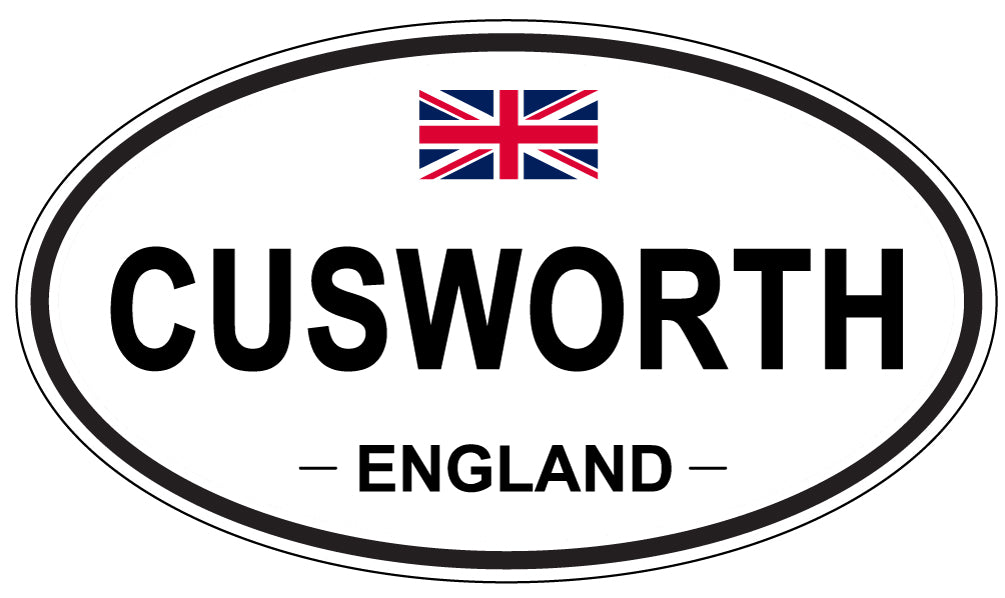 CUSWORTH, ENGLAND - Oval Sticker