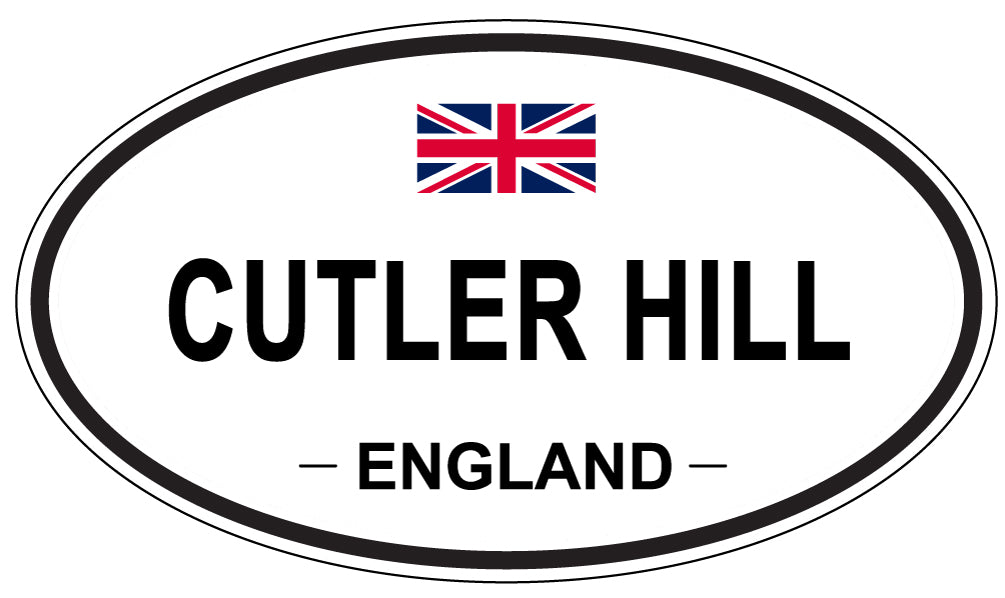CUTLER HILL, ENGLAND - Oval Sticker