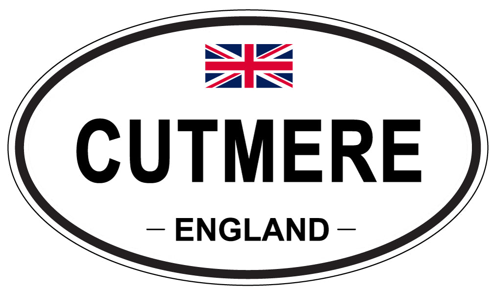 CUTMERE, ENGLAND - Oval Sticker