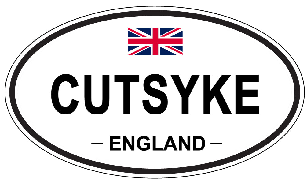 CUTSYKE, ENGLAND - Oval Sticker