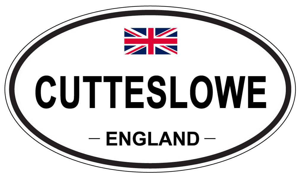 CUTTESLOWE, ENGLAND - Oval Sticker