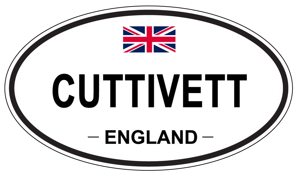 CUTTIVETT, England - Oval Magnet
