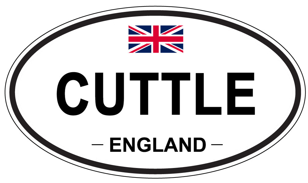 CUTTLE, England - Oval Magnet