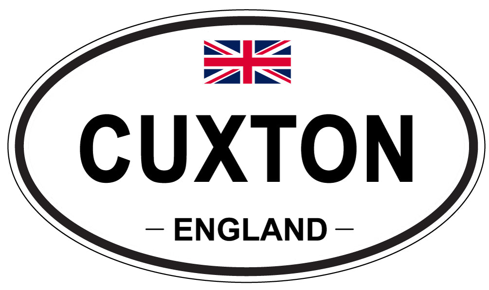 CUXTON, ENGLAND - Oval Sticker