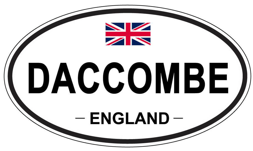 DACCOMBE, England - Oval Magnet