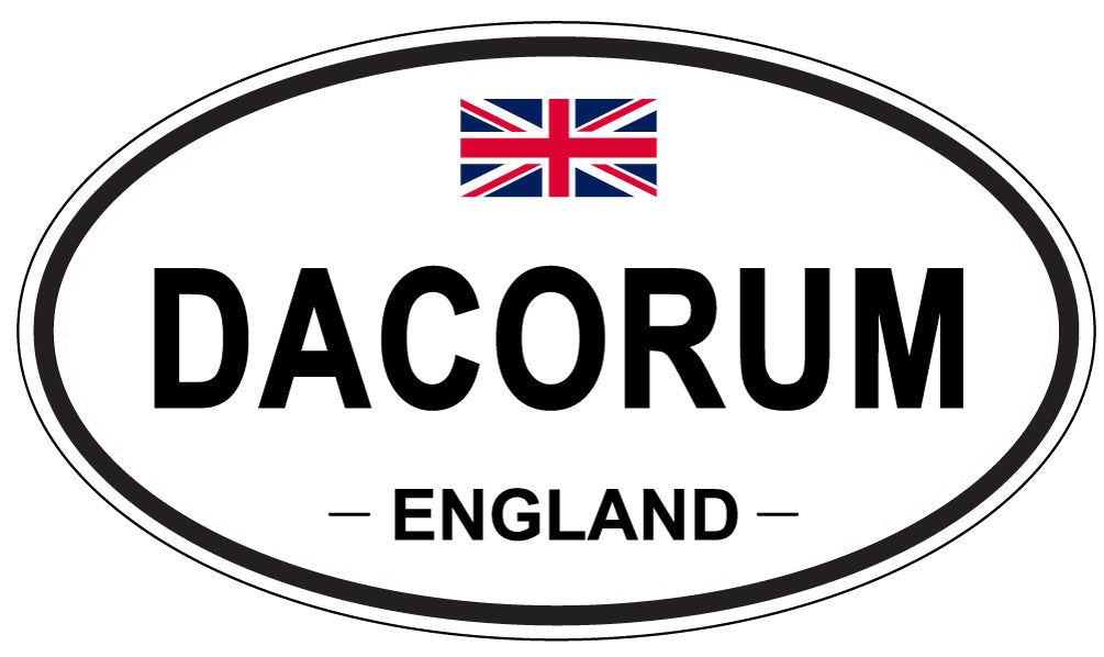 DACORUM, ENGLAND - Oval Sticker