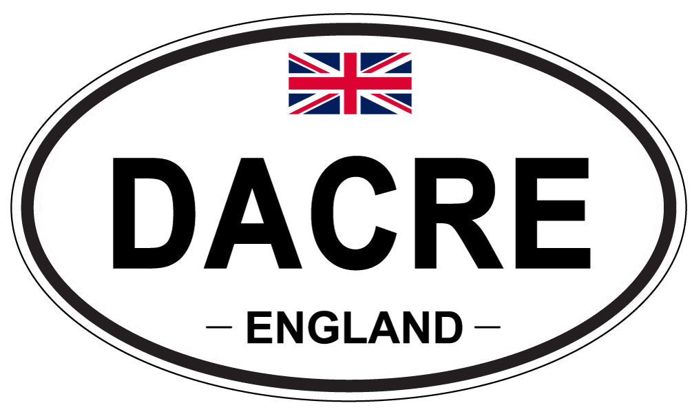 DACRE, ENGLAND - Oval Sticker
