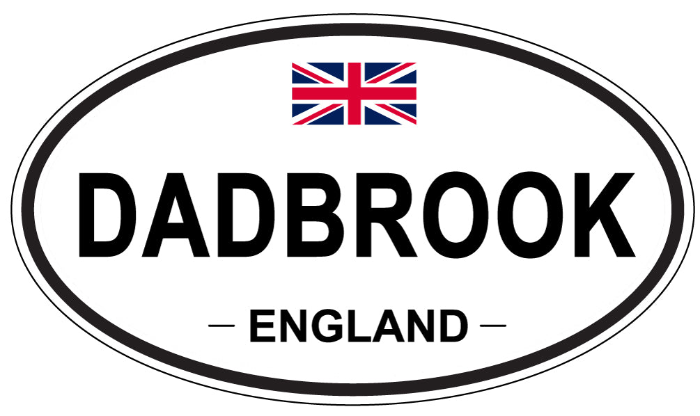 DADBROOK, ENGLAND - Oval Sticker