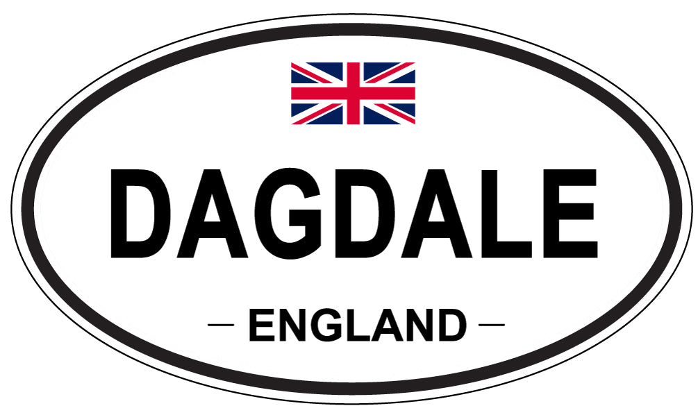 DAGDALE, England - Oval Magnet