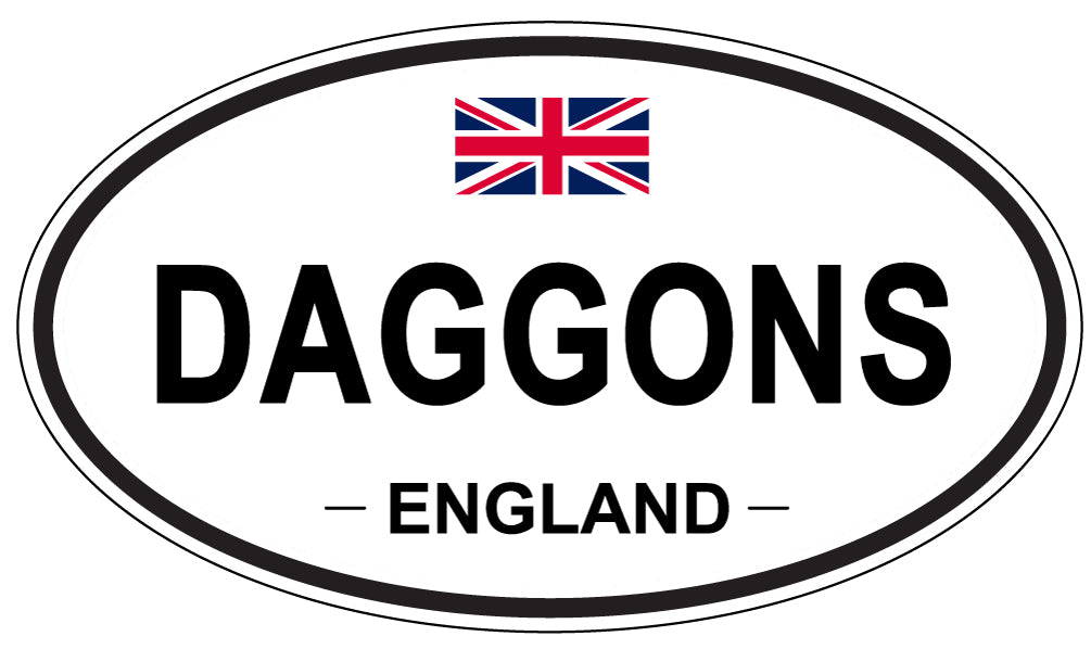 DAGGONS, England - Oval Magnet