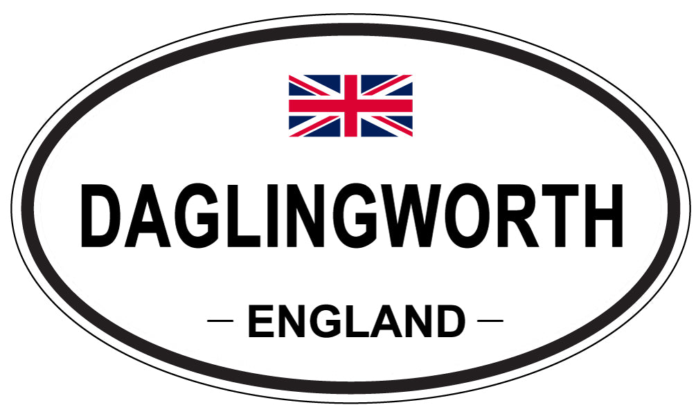 DAGLINGWORTH, ENGLAND - Oval Sticker