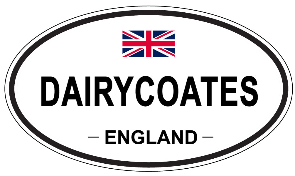 DAIRYCOATES, England - Oval Magnet