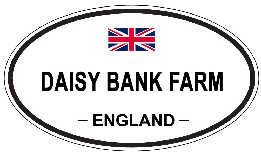 DAISY BANK FARM, ENGLAND - Oval Sticker
