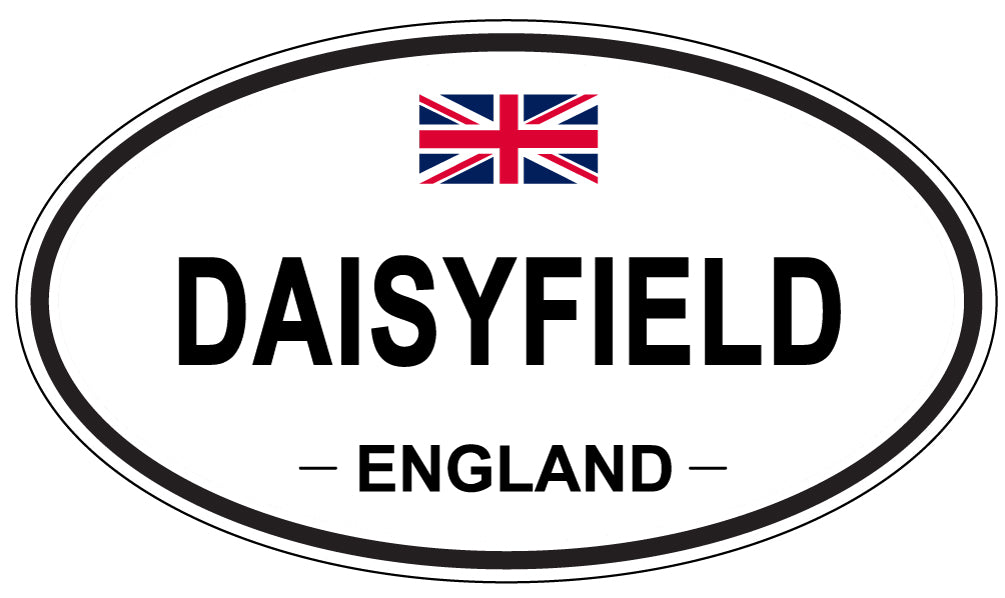 DAISYFIELD, ENGLAND - Oval Sticker