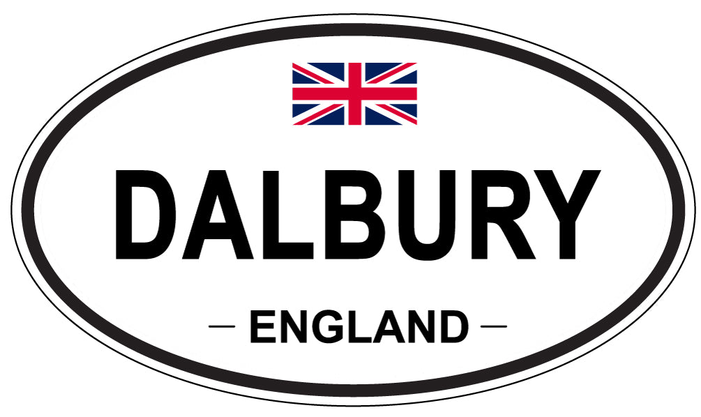 DALBURY, England - Oval Magnet