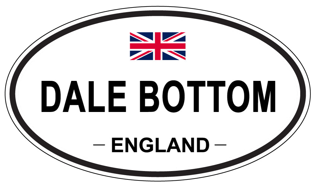 DALE BOTTOM, ENGLAND - Oval Sticker