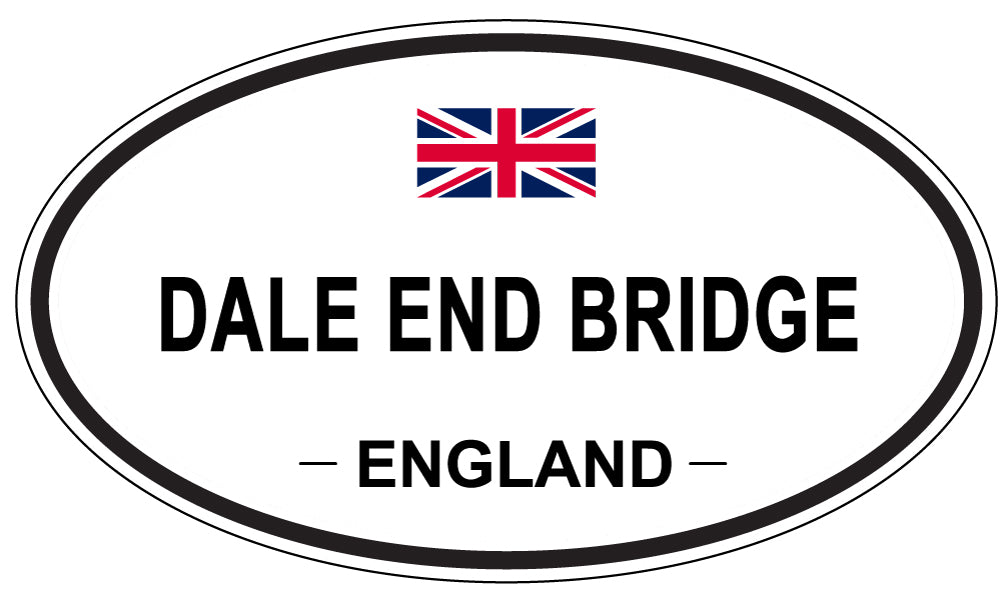 DALE END BRIDGE, ENGLAND - Oval Sticker