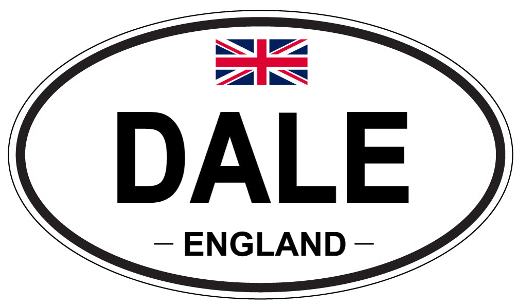 DALE, ENGLAND - Oval Sticker
