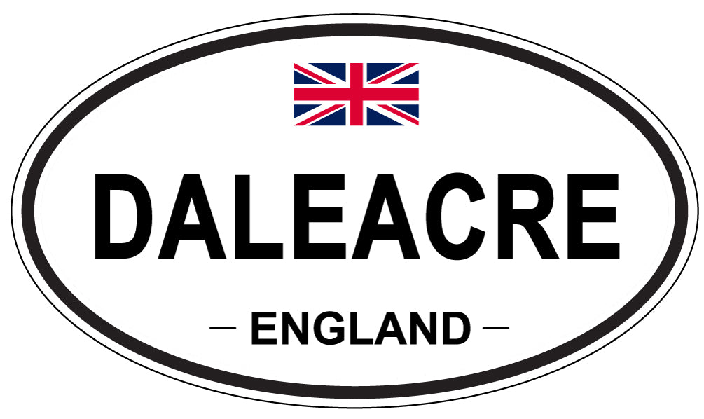 DALEACRE, ENGLAND - Oval Sticker