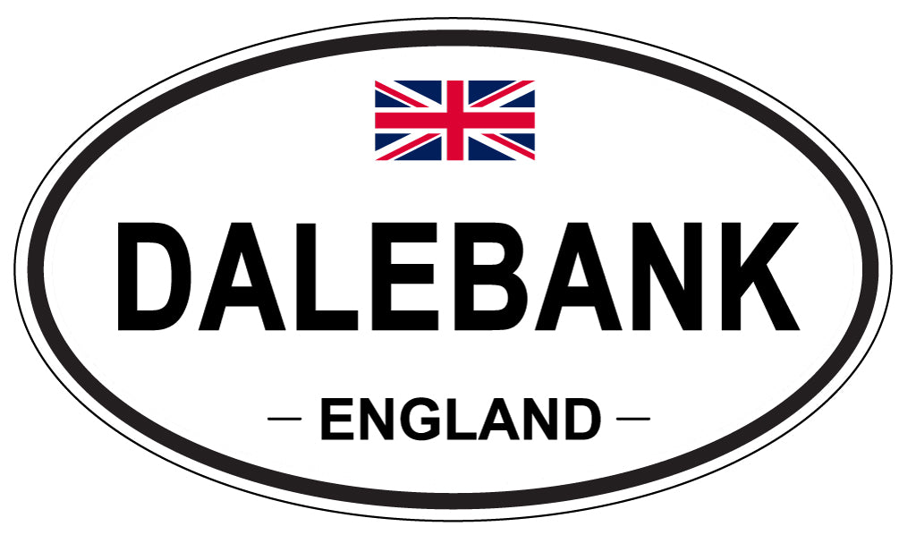 DALEBANK, ENGLAND - Oval Sticker